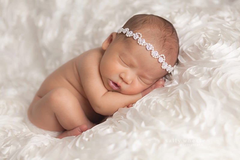 East Mesa Newborn Photographer, studio newborn session, newborn flower crown pictures, adorable newborn photos, sally whetten photography