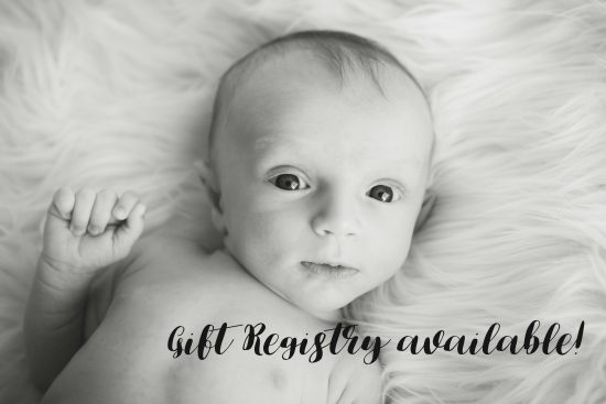 black and white newborn baby picture